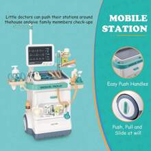 Doctor Kit 24-Piece Pretend Medical Station Toy Set For Kids Pretend Medical Toy Set - White - View 5