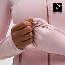 Lululemon Define Jacket Nulu Women's Lightweight, Full Zip Running Track Jacket-For Yoga Gym Running-Sweat-Wicking-Yoga-All Seasons Sport-Spring/Summer-Autumn/Winter-Mother's Day Gifts-Father's Day Gift - Pink Haze/Rose Gold - 查看 6
