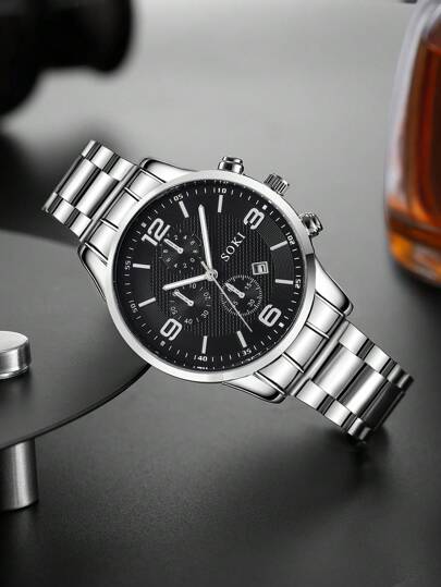 Pc Horloge Business, Sport, Calendar Digital Dial Quartz Perfect Everyday Wear, Birthday s, Parties, Holiday Gatherings, As The Ideal Yourself Or Friends Boxes Not Included view 2