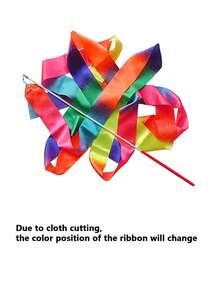 Gymnastics Ribbon, Dance Streamers For Artistic Gymnastics & Ballet Performance - Multicolor - View 15