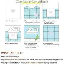 1/5/10/24Pcs Heart Iron On Patches, Cute Embroidered Applique Iron On/Sew On Patches For Clothing, Jackets, Hats,Backpacks, Jeans - Heart shape - View 8