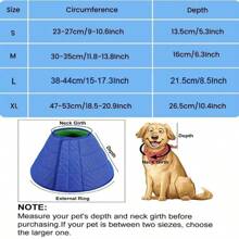 Thickened Pet Elizabethan Collar, Cat Dog Anti-Licking Anti-Bite Anti-Scratch Protective Cone, Grooming Neck Ring Dog Hat