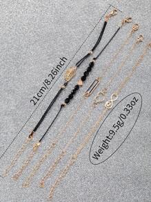 6 pièces Ensemble de montres-bracelets à quartz élégantes pour femmes avec cadran minimaliste à ciel étoilé et échelle numérique + bracelet mode, sans boîte de montre