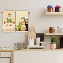 Paño para platos con estampado de gato, toalla de mano suave y absorbente, toalla de cocina, juego de toallas para el hogar, artículos de baño, paño de limpieza. Regalo para amantes de los gatos, regalo festivo, regalo de cumpleaños, toalla de té.