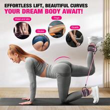 GYHSAnkle Resistance Bands With Cuffs, Ankle Bands Working Out, Ankle Resistance Band Leg, Booty Workout Equipment Kickbacks Fitness Training, Exercise Bands Butt Lift Women - Purple - View 9