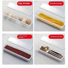1-10pcs Parsley/Scallion Storage Box, Refrigerator Freshkeeper Box, Thickened Noodle And Egg Storage Box, Sutiable To Use In Kitchen, Kitchen Storage Goods
