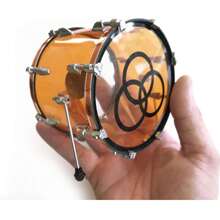 John Bonham, Tribute Vistalite Transparent Amber Mini Drum Set Replica Collectible - Multicolor - View 4