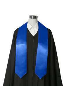 1 件蓝色毕业斗篷披肩、2025 年毕业季派对装饰用品、毕业快乐派对礼物祝贺毕业派对服装装饰、毕业典礼摄影道具 - 藍色 - 查看 1