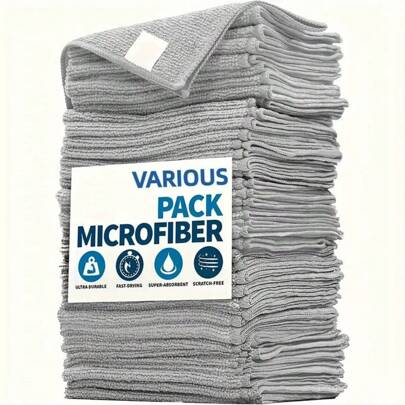 10 Pcs Kitchen Cleaning Cloths, Multi - Purpose Cloths For Both Wet And Dry Use, Suitable For Cleaning Plates, Water Cups
