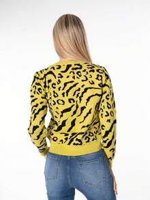 Women's Animal Print Sweater, Wild Vibe Collection