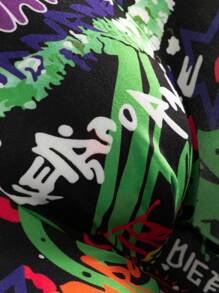 Quần đùi nam rộng rãi thời trang mới 2025, mỏng và thoáng khí 5 chiếc/gói - màu đen - Xem 6