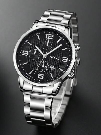 Pc Horloge Business, Sport, Calendar Digital Dial Quartz Perfect Everyday Wear, Birthday s, Parties, Holiday Gatherings, As The Ideal Yourself Or Friends Boxes Not Included