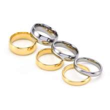 4pcs Stainless Steel Couple Rings, 4mm/6mm/8mm Diameter 1.8cm, Suitable For Valentine's Day Gifts,Mom,Mother,Mother's Day,Gift