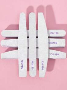 10/20pcs Nail File: 100/180 Coarse/Gritty Nail File Plates, Zebra Pattern Double Sided Washable Coarse Nail File For Removing Acrylic Nails And Nail Extensions Nail Care Nail Care Set Salon Home Use (Oval, Rhombus, Half Moon)