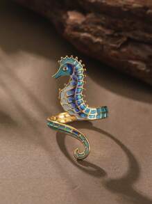 1 chiếc nhẫn hở bằng thép không gỉ thời trang cổ điển thanh lịch sang trọng tối giản sáng tạo trang trí hình học đá quý, thích hợp cho trang phục hàng ngày của phụ nữ, tiệc khiêu vũ, quà tặng ngày lễ tình nhân - hình học - Xem 16