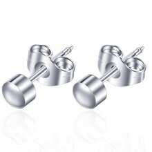 1 Paar rostfreie Stahlohrringe Piercings Nieten 4mm Hypoallergen für Piercings, Werkzeug-Sets, Geburtsstein Ohrstecker, Tragus, Knorpel Schmuck