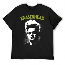 Eraserhead T-Shirt Summer Top Korean Fashion Graphic Tee Shirt Kawaii Clothes Shirts Graphic Tee Men - Black - View 1