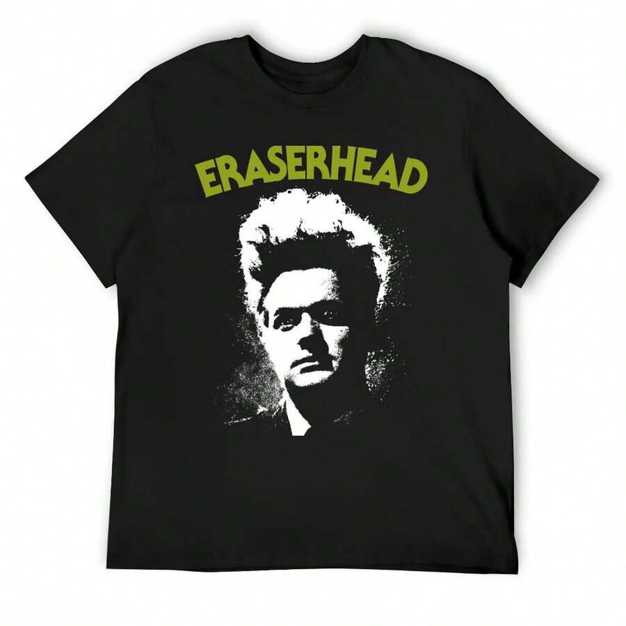 Eraserhead T-Shirt Summer Top Korean Fashion Graphic Tee Shirt Kawaii Clothes Shirts Graphic Tee Men - Black - View 1