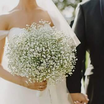 48pcs Realistic Artificial Baby's Breath Flowers - Ideal For Weddings, Events And Home Decor | Multipurpose Artificial Baby's Breath Bouquet For Outdoor Garden, Halloween, Christmas, Thanksgiving And Graduation Artificial Flower Decor