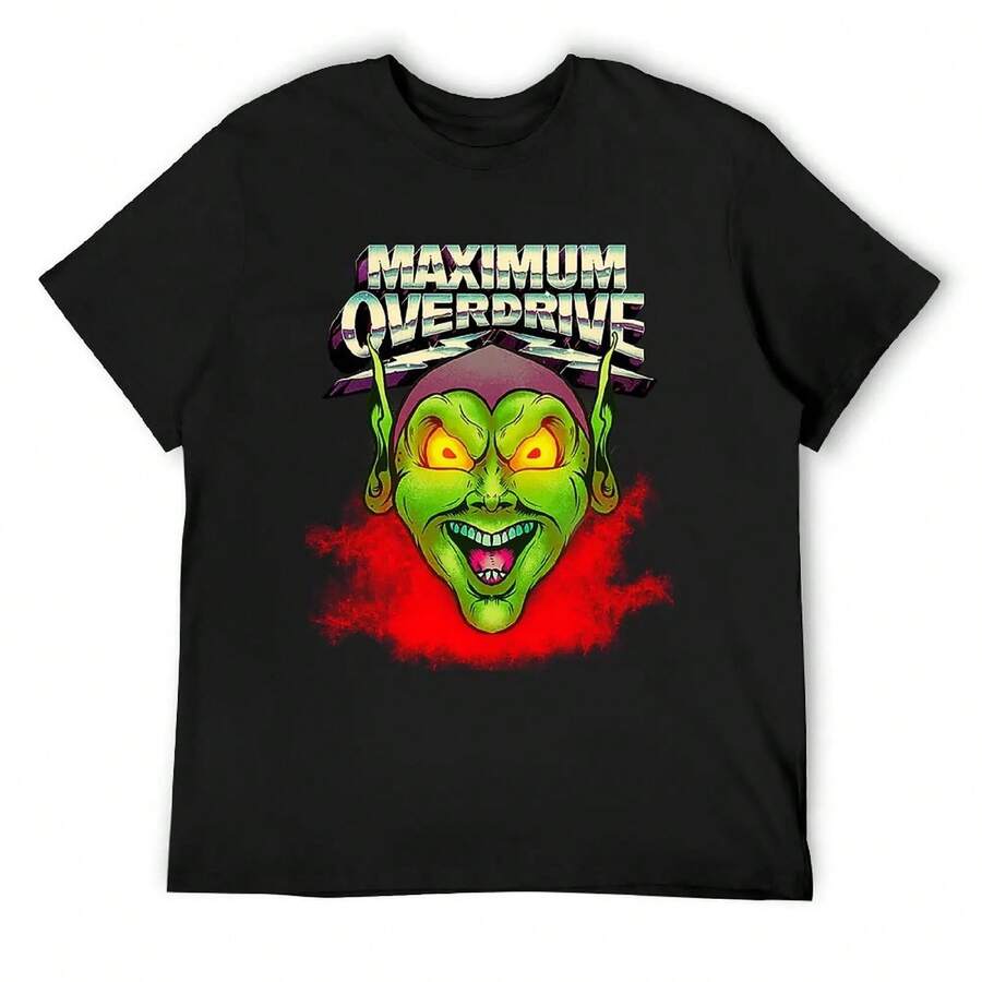Maximum Overdrive Shirt T-Shirt Customs Summer Top Mens Designer Clothes - Black - View 1