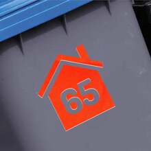 Papa Prints Pack Of 1/3/5 Bin Numbers For Wheelie Bins Personalized Wheelie Bin Stickers Numbers Waterproof Bin Stickers For Wheelie Bins - Multicolor - View 20
