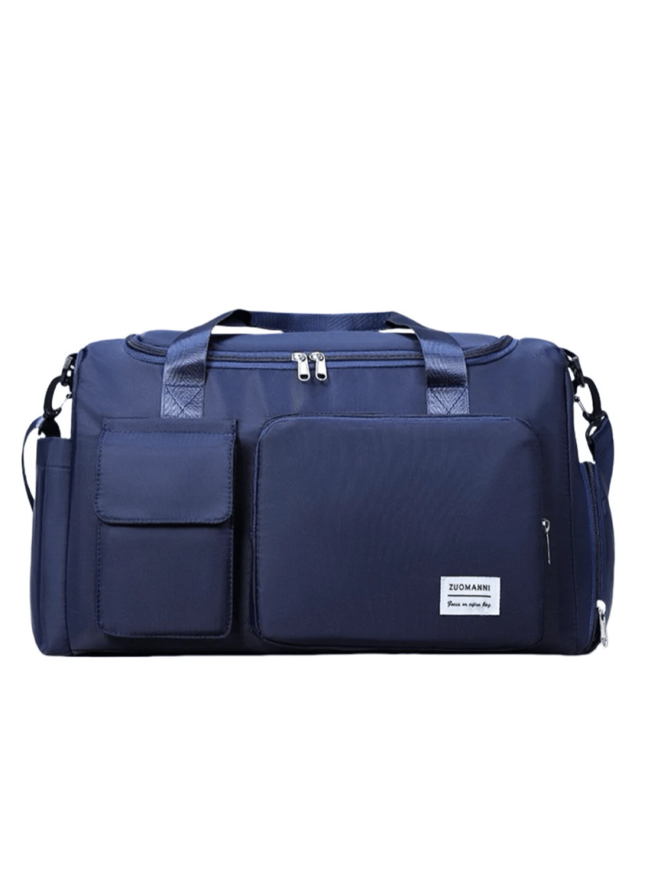 Bolsa Mala Academia Viagem Transversal Casual - Azul Marinho - Visão 1