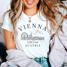 Vienna Austria Shirt, Austria Travel Tshirt , Vienna Central Europe Travel Shirt, Unisex Travel Crewneck Short Sleeve Shirt