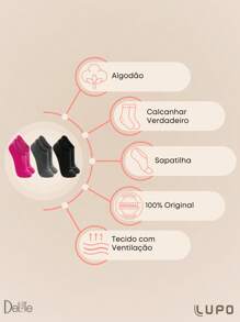 LUPO Women Sports Socks - bóng đen - Xem 3