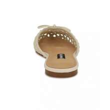 Nine West Mules cuadradas de vestir Lolah para mujer - Crema - Ver 5
