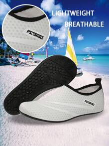 New Pattern,Unisex Water Shoes,Beach Shoes,Yoga Shoes,Sandals,Outdoor Swimming Shoes,Diving Shoes,Non-Slip Lightweight Wading Shoes Snorkeling Shoes - White - View 5