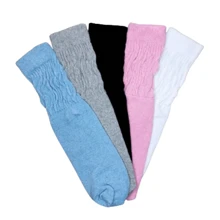 Kit 4 Pares de Meias Aerobica Feminina Cano Médio Academia Algodão Cross Yoga Corrida Caminhada
