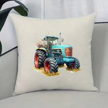 1pc/2pcs/3pcs Labor Day Blue Farm Tractor Heat Transfer Stickers For Men, Suitable For Sweaters, T-Shirts, Pillows, Bags, Shoes, Hats