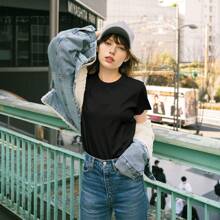 Plus Size Maycaur Eyelash And Lips Print Women T Shirt Fashion Graphic Tops Funny Happy Birthday Party Casual Female Tees
