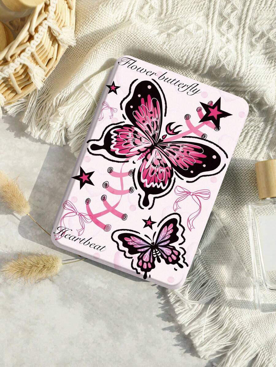 Butterfly Pattern Protective Case Compatible With Kindle Paperwhite