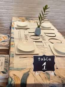 5PCS Mini Blackboard Display Panel Decoration, Home Decoration Signs, Mini Message Board Display Blackboard, Suitable For Wedding, Baking Display, Hotel, Banquet, Dessert, Table Cards - Multicolor - View 3