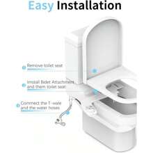 Bidet Fresh Water Dual Spray Kit Non Electric Toilet Seat Attachment Cold Wash Bathroom Decor Summer