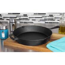 Cast Iron Skillet Oven  Pre-Seasoned Iron Black, 12 Inch