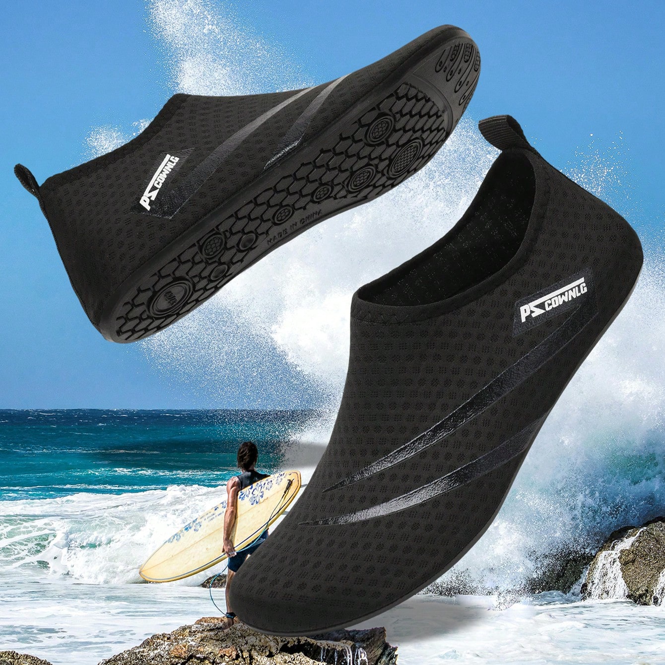 Nuevos zapatos de agua unisex, zapatos de playa, zapatos de yoga, sandalias, zapatos para natación al aire libre, zapatos de buceo, zapatos de agua a