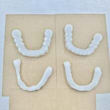 2 pezzi Apparecchi ortodontici dal colore naturale che aiutano a ottenere un sorriso perfetto, adatti per varie occasioni: per attività sociali, per diverse forme di denti, universali, facili da installare