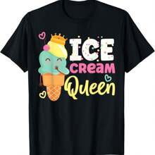 Ice Cream Cone Crown Sundae Ice Cream Queen T-Shirt
