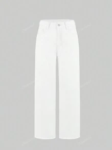 Y2K Music Festival Dames Knoop Taille Riemlus Rechte Pijp Casual Mode Streetwear Sportieve Broek