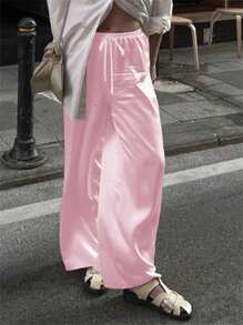 Women Pants - Pink - View 5