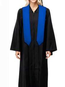 1 件蓝色毕业斗篷披肩、2025 年毕业季派对装饰用品、毕业快乐派对礼物祝贺毕业派对服装装饰、毕业典礼摄影道具 - 藍色 - 查看 5