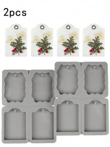 自制芳香疗法蜡融化套件 - 用于汽车清新剂和石膏标志、花卉设计、工艺用品的硅胶模具 - 灰色 - 查看 19