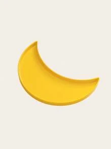 1 pieza Plato de diseño de luna creciente de cerámica, estilo plato para caramelos, plato de postre, plato doméstico, plato para tartas, plato para frutas, soporte para aperitivos, vajilla adecuada para el hogar, mesa de comedor, cocina, sala de estar, Ramadán, Eid, boda, fiesta, té de la tarde