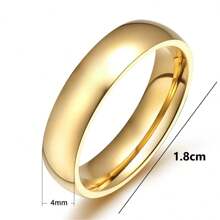 4pcs Stainless Steel Couple Rings, 4mm/6mm/8mm Diameter 1.8cm, Suitable For Valentine's Day Gifts,Mom,Mother,Mother's Day,Gift