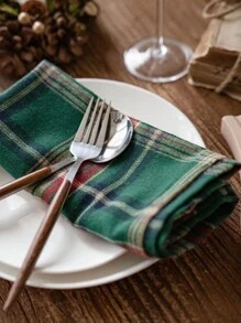 2/6/12pcs Modern Minimalist Thin Plaid Napkins, Suitable For Restaurant, Kitchen, Cafe, Holiday Party, Dining Table Decor, Daily Home Decor - Multicolor - View 8