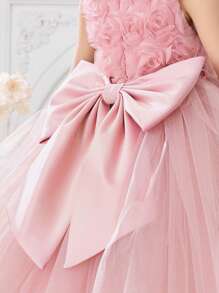 Young Girl Tulle Flower Girl Dress, Easter Dress, Princess Dress Fit For Baby Birthday Party, Wedding, Ball, Festival Occasions