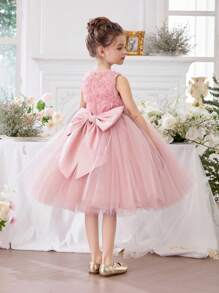 Young Girl Tulle Flower Girl Dress, Easter Dress, Princess Dress Fit For Baby Birthday Party, Wedding, Ball, Festival Occasions