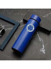 Personalized Football Team  Bottle With Led Digital Temperature Meter 500ml - 藍色克魯塞羅 - 查看 1